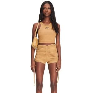 NWT I Am Gia Colette Tan Shorts Large